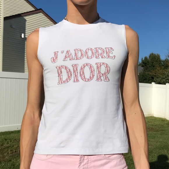 Vintage Monogram Pink J’adore Dior Tank Top - Picture 2 of 7
